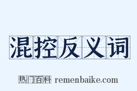 混控反义词是什么意思的图片